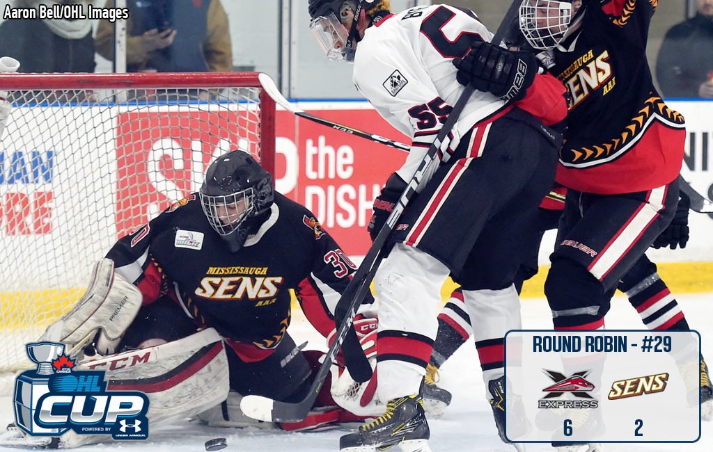 #OHLCup Round-Robin 29: <a href="/2002_yse/">YSE 2002</a> finish a perfect 4-0 atop Shanahan Division beating <a href="/GTHL_Senators/">Mississauga Senators</a> to open Friday action.

STORY &amp; STATS: bit.ly/2tQDlyi