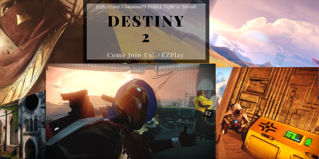 streah's tweet photo. Last call @ExpertZone guardians! We are going to be playing #Destiny2 on #Xbox One over at https://t.co/ymC5Xr64z4 so come by at 10:30 EST and play with us! It's gonna be the last D2 stream til May so come get your shots in! #HunterFTW #Giveaway #EZPlay https://t.co/utxPXI2iY9