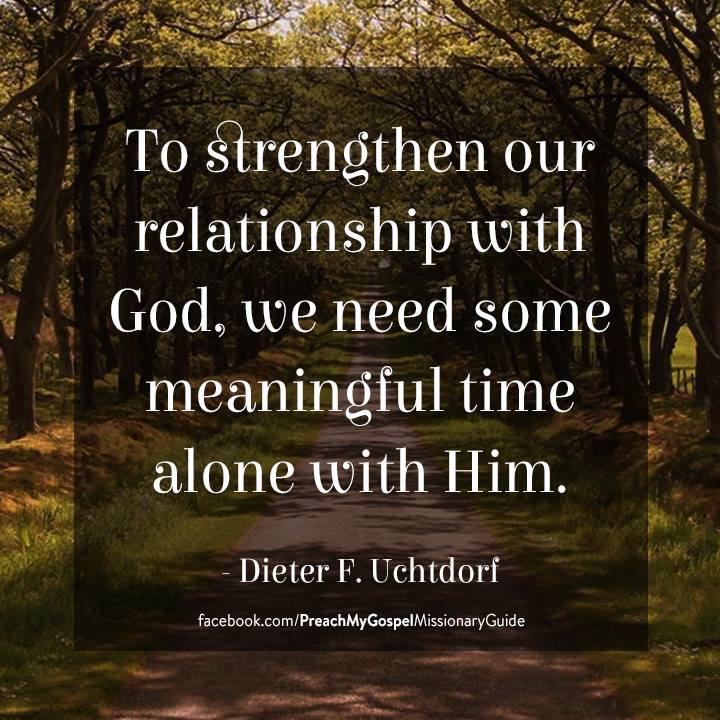 HBNStakeRS's tweet photo. “To strengthen our relationship with God, we need some meaningful time alone with Him.” #ElderUchdorf #LDSConf #Oct2010 “Of the Things that Matter Most” #strengthen #relationship #God #need #time #alone https://t.co/nsxAyvk7nx