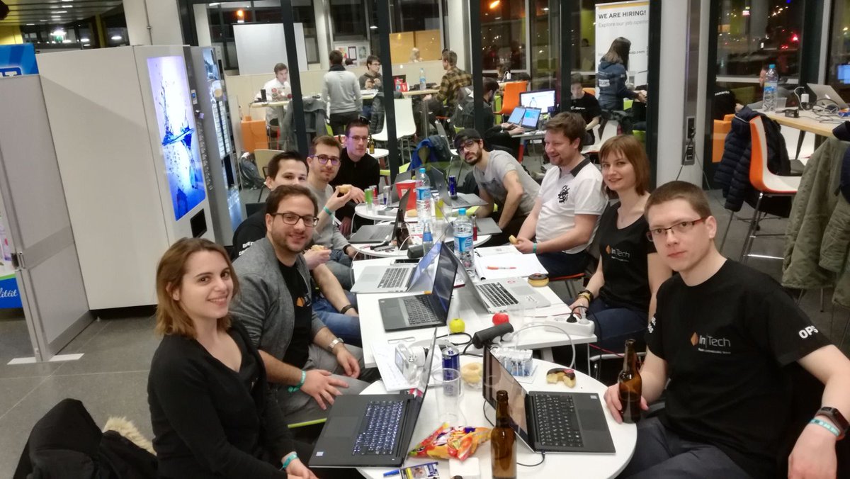LaurineSchuster's tweet image. On sera debout toute la nuit au #GameOfCode ! @intech_lux