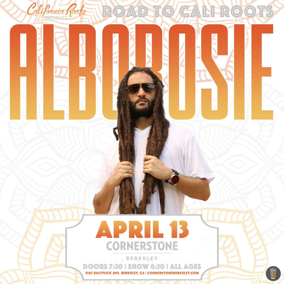 NorCalStTm's tweet photo. #NorCal @CalRootsFest Presents : THE ROAD TO CALI ROOTS ft. @Alborosie w/ @TribalTheory @PureRootsBand #EarlZero , Friday, Apr. 13th at The @CornerstoneBerk ! 

https://t.co/sjUWmOWlWX 

#NCSTFamilia #CaliRootsPresents #Alborosie #CornerstoneBerkeley #NorCalStreetTeam 🤙🏽 https://t.co/YWB2Ql6ZuG