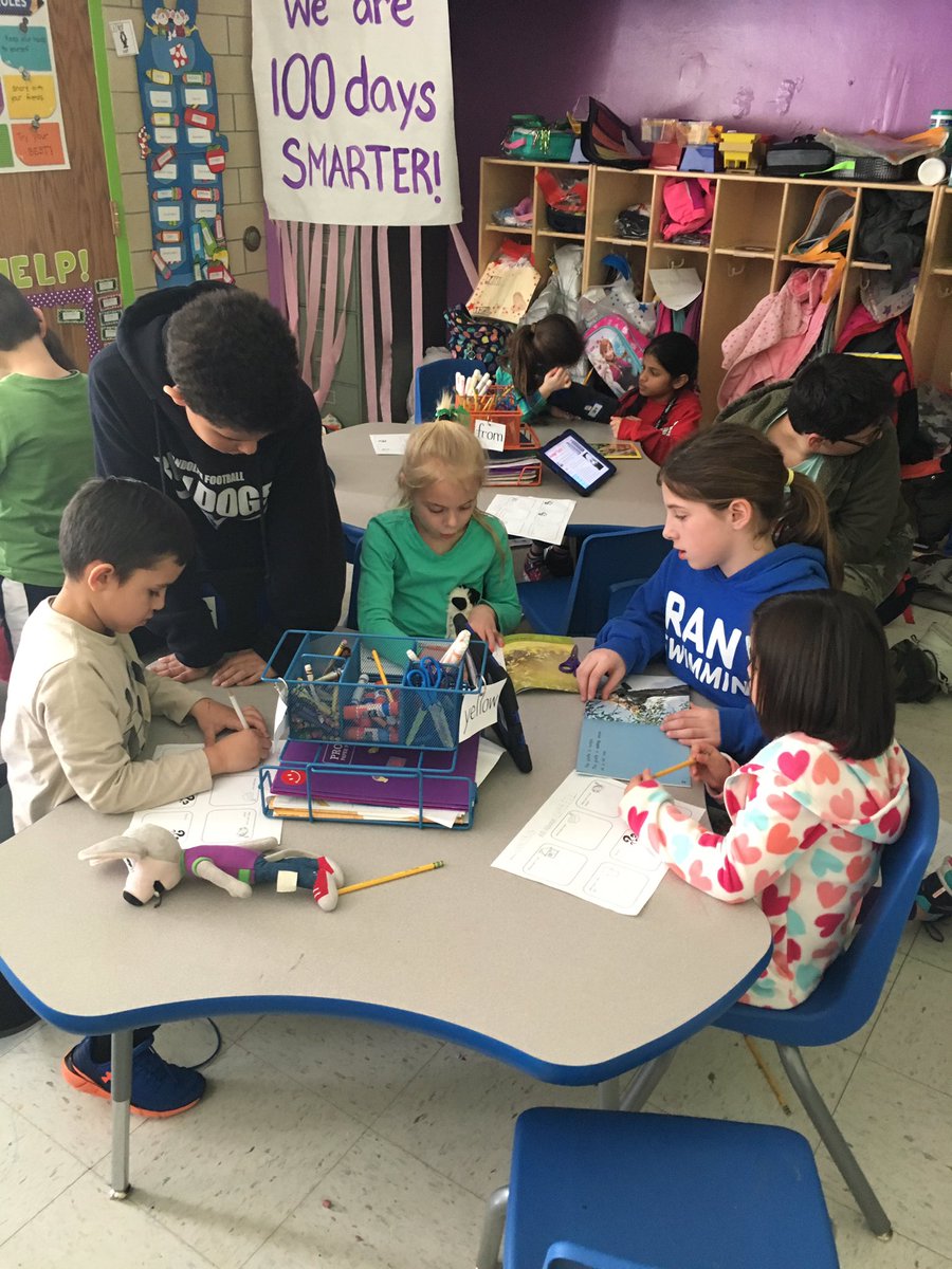 MsBarrettCG's tweet photo. Ms.Barrett's fourth graders helping their kindergarten reading buddies to do some research #animalfacts #twoheadsarebetterthanone #ourbudsarethebomb @CG_grade4  @MsDungan https://t.co/fBhVPV4OhT
