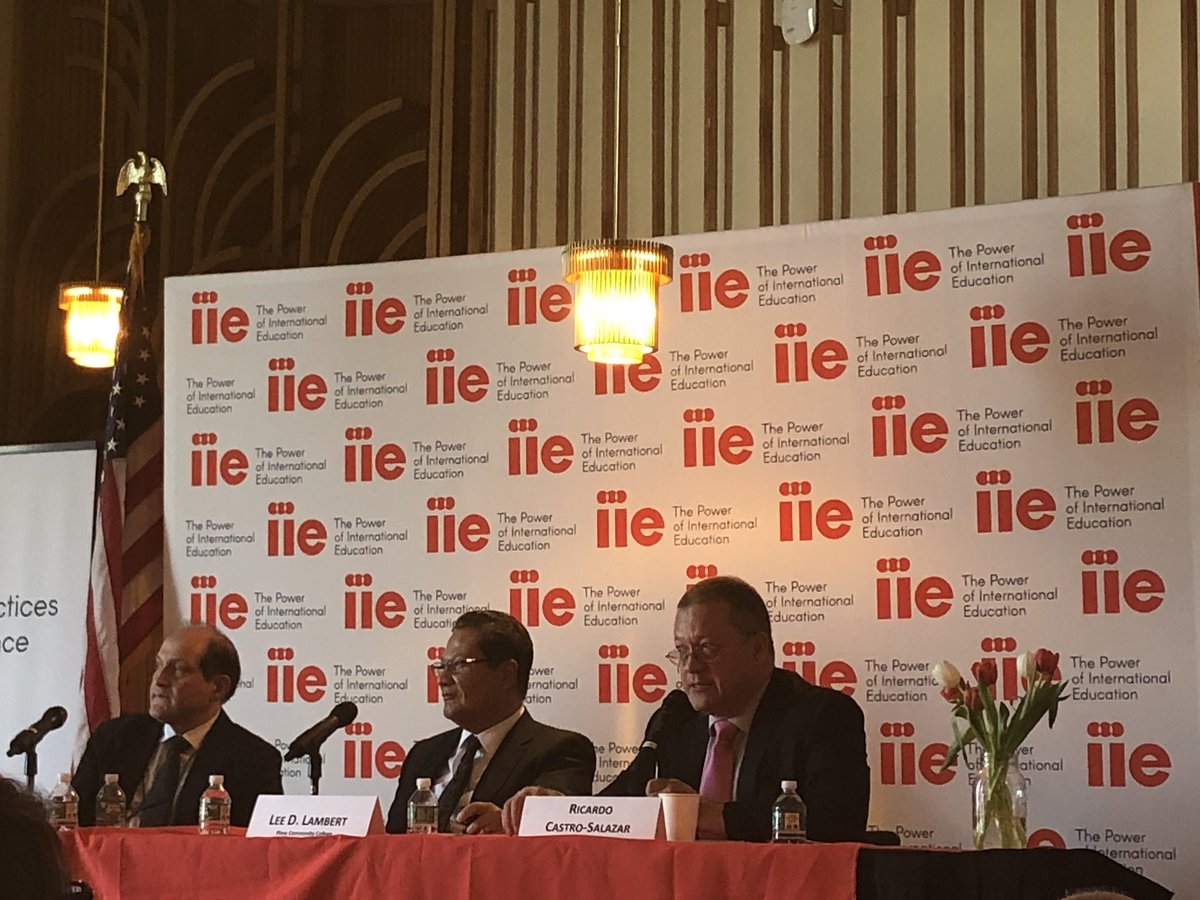 switherell's tweet photo. Thanks to @LeeLambert3 and Pima CC (@pimatweets) for sharing their Project Mexico at #IIEConference18 @IIEglobal. Read about the initiative here: https://t.co/xFf4SwpVqV https://t.co/3lQUt81qaP