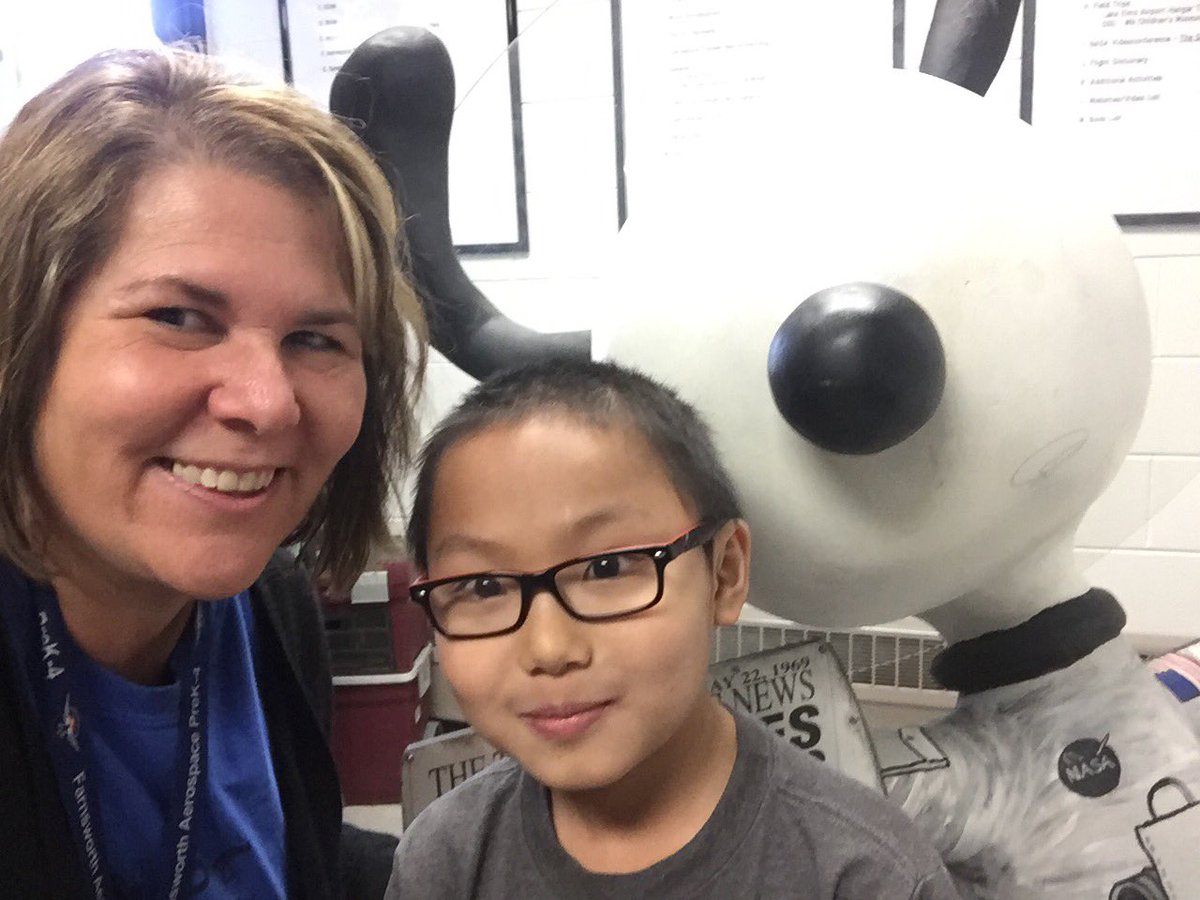 This student earned a Silver Snoopy Award today for always working hard and helping others. #silversnoopy