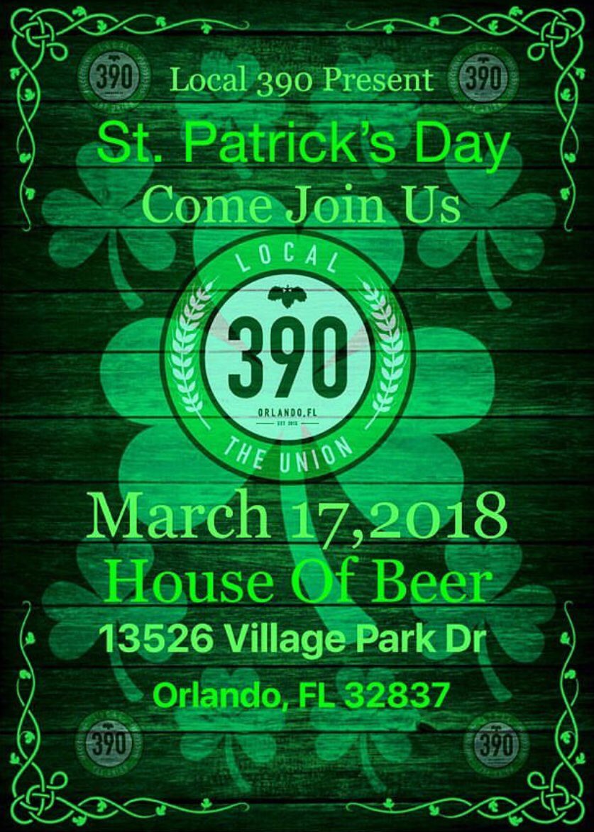 HOUSEOFBEERFL's tweet photo. St. Patrick’s day, $4 Guinness and $4 I.E.D. all day, all night. 
#houseofbbeer #hunterscreek #orlando #stpatricksday #guinness #craftbeer #craftbeernotcrapbeer #beer #beerme #beerporn #beergeek #local390 #saturday #saturdaynight #instabeer #beerstagram https://t.co/tWR5jg5u7l