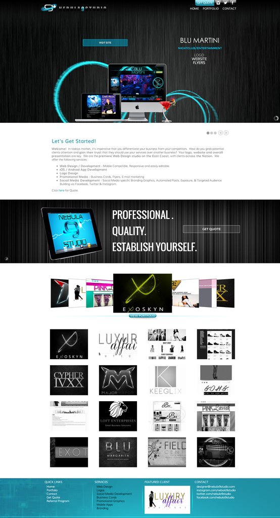 Nebula9Studio's tweet photo. Take a look at our website https://t.co/TEwIAknYEY for the latest info on our services and our complete portfolio! https://t.co/0I7VrKAsTk