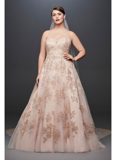 PlushBride's tweet photo. Featured Dress Friday: Oleg Cassini – 4XL8CWG767 (David’s Bridal) https://t.co/l9AMQm8AUp https://t.co/rDb2lWc9N2