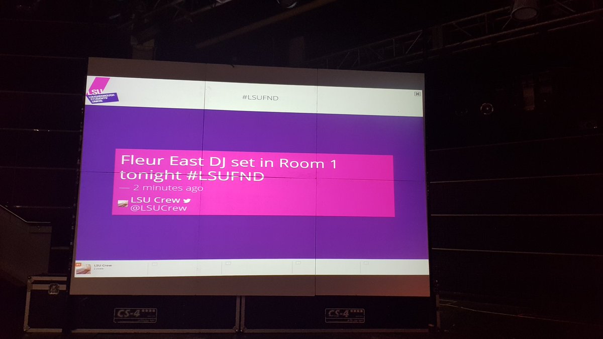 LSUCrew's tweet photo. It's the final FND of term, use the hashtag #LSUFND to make it onto the screens in room 1 !!!! @LSUNights https://t.co/U3nJQzn0Ms