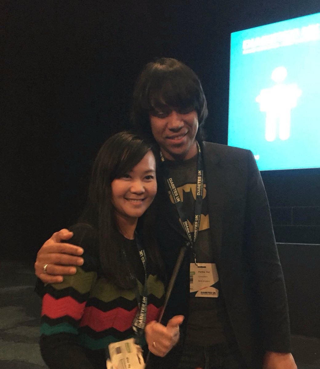 PaedsDiabTeam's tweet photo. What a fantastic end to #dukpc ! It's Batman @parthaskar &amp; Superwoman @mayng888 #workingtogether #breakingbarriers #gbdoc 😉 https://t.co/omauUh9y8n