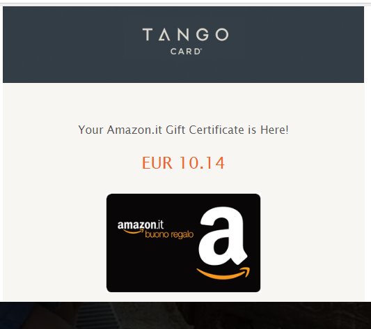 Guadagnamonline's tweet photo. 16/03/2018...in appena 10 giorni arriva un altro pagamento da 10,14 € #giftcard #amazon avuto tramite #tangocard con https://t.co/9euq55yw9g #guadagnareconinternet #guadagnareinrete #clixsense #guadagnareonline https://t.co/Tc6LoJB2J8