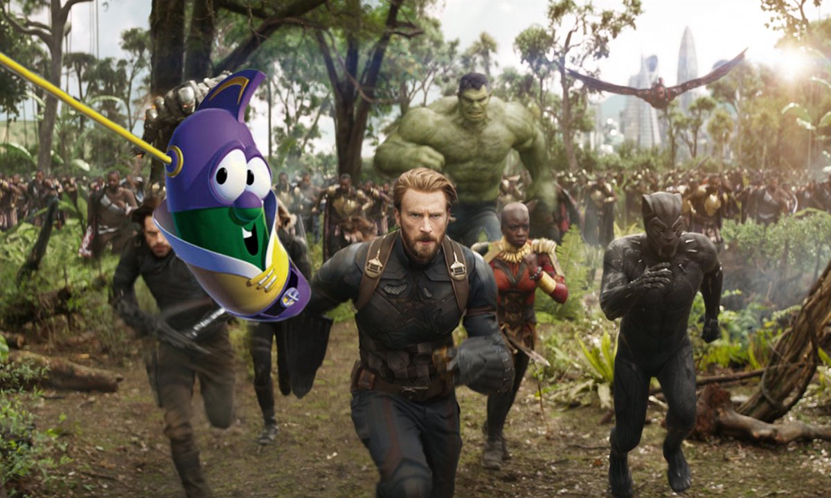 TheBabylonBee's tweet image. Larry-Boy Confirmed For ‘Avengers: Infinity War’ babylonbee.com/news/larry-boy…