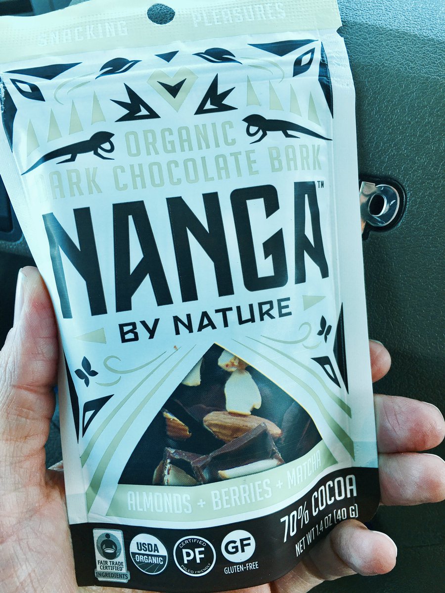When the founder of <a href="/NangaChocolate/">Nanga Chocolate</a> follows you on @Twitter &amp; you happen to be right by <a href="/sproutsfm/">Sprouts</a> ... Tnx <a href="/dagmaramach/">Dagmara Mach Schwab</a> for this new #glutenfree snack addiction. I hope they carry your full line soon.