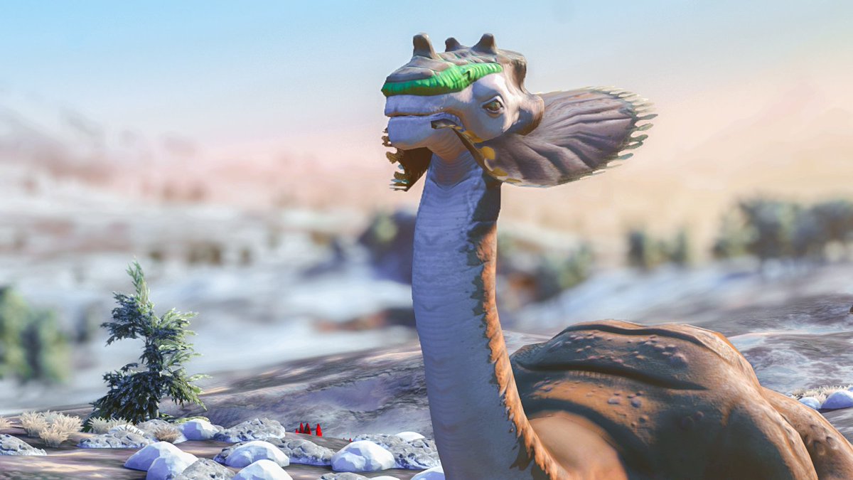 CosmicWildlife's tweet photo. Well aren't we just super lucky! We started a new game today and the planet where we crash landed has these beautiful diplos! @hellogames @NoMansSky #NoMansSky https://t.co/K334ZNmuVX