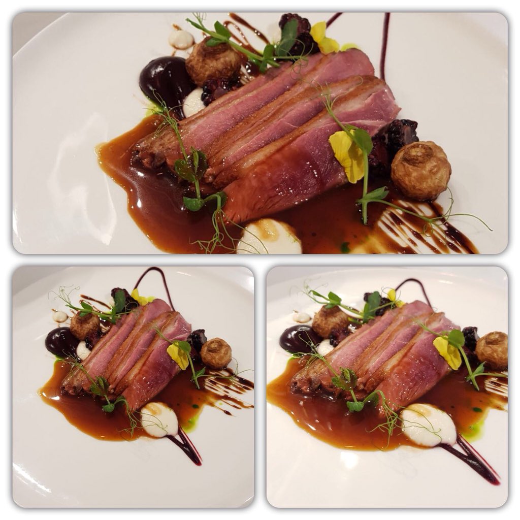 BranchesNCL's tweet photo. We’re cooking pan roasted duck breast with blackberry gel, pickled blackberries, turnip and cane syrup....and it’s very delicious 🍽 join us #Branchesponteland #mouthwateringfood https://t.co/0rQimuarv3