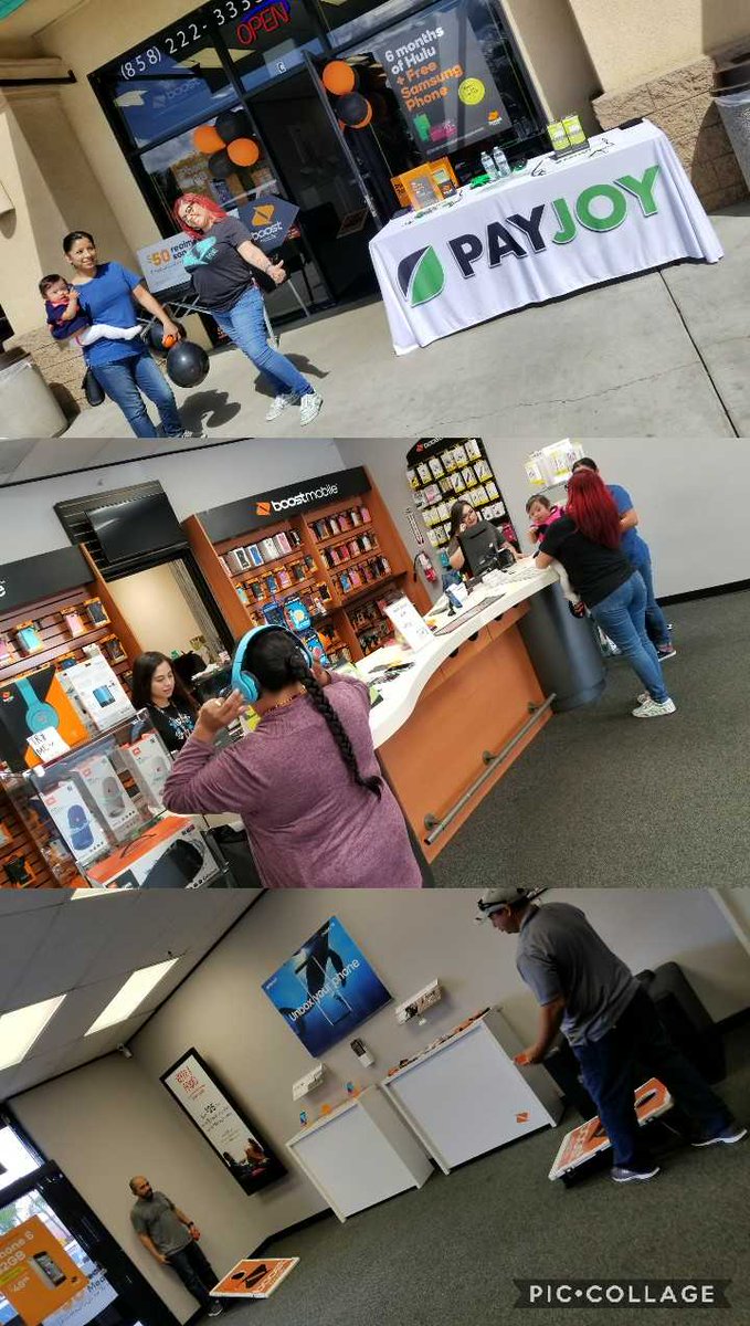 2020 ESD02 on🔥this busy Friday Fun Day- Between challenging a cust to a round of cornhole @relizondospg on babysitting duty while Monica goes in for the close. Denise silently sells @BoostOndigo &amp; Activation w/ the amazing help of <a href="/PayJoy/">PayJoy</a> thx Fili!!! #ownyourmile @Dk1team1dream