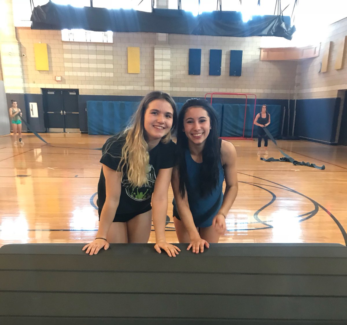 Thanks for the memories! Your drive is going to take you both so far in life. ❤️ #proud #lastpractice #seniors2018