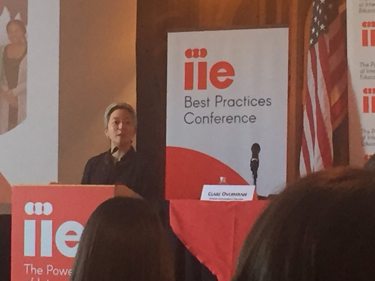 NicholeMJ's tweet photo. #intled will help us shape the future w #skills #equity #understanding #peace @IIEglobal EVP Jaye Chen #IIEConference18 https://t.co/Zc7mEu2I84