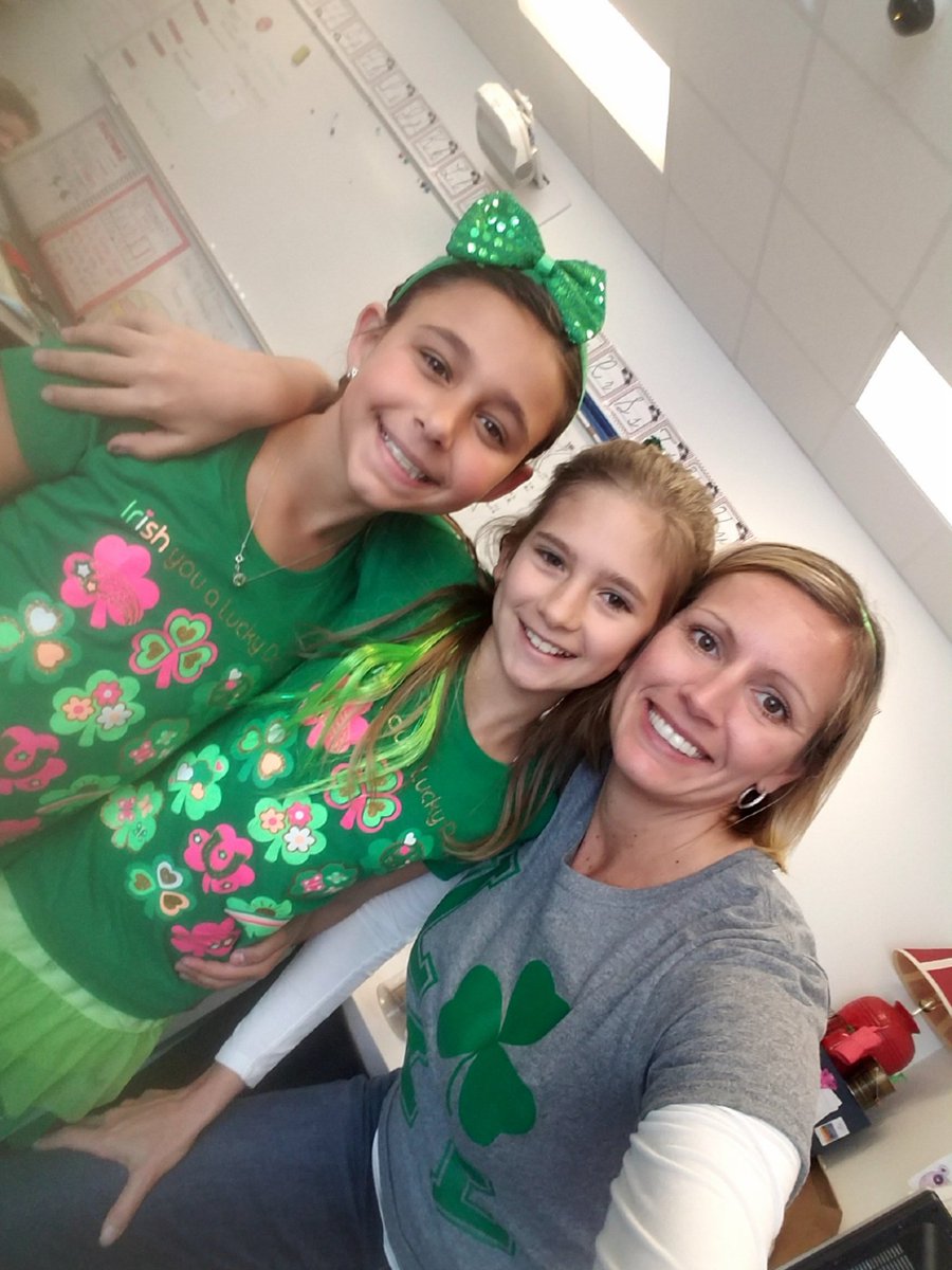 St. Patty's Day fun at Treasure Coast.  #4thgraderocks #cantpinchus @TCEpirates