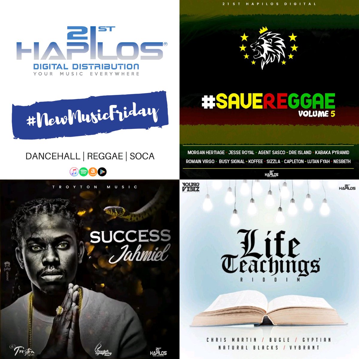 The_Malaika's tweet photo. #NewMusicFriday @21stHapilos NEW Reggae/Dancehall Releases:ย #SaveReggae Vol 5., #WyclefJean #BreakThroughRiddim #LifeTeachingsRiddim #Jahmiel & more.
SWIPE ๐๐พ Read full listย https://t.co/872ddUNT00 https://t.co/ppCUc5ikpi