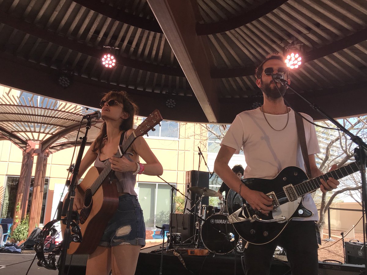 Statesman_Media's tweet photo. Great new band I’m loving here from Israeli @Lola_Marsh_Band #sxsw https://t.co/lCOElsiqsD