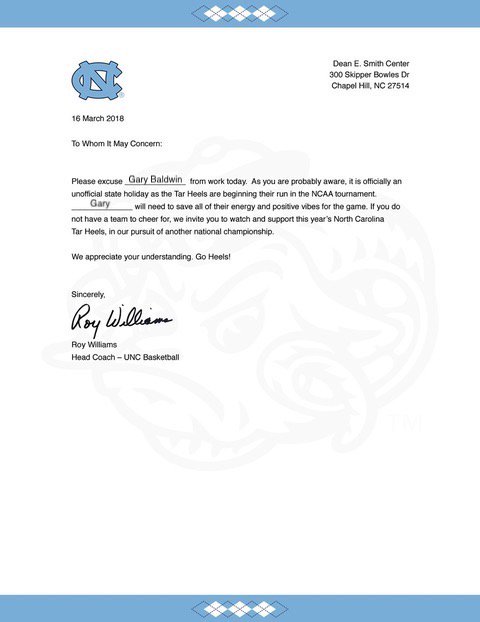 I am glad I had an excuse to stay at home today. It was worth it. Go Heels!