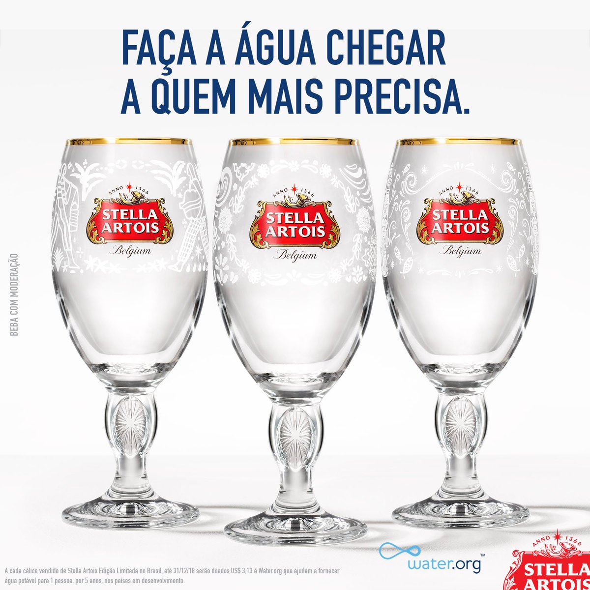StellaArtoisBr_'s tweet photo. Na compra de um cálice especial de Stella Artois, você ajuda a fazer a água potável chegar nas famílias ao redor do mundo que mais precisam, já que #1Cálice5Anos. Entre no site, saiba mais e nos ajude nessa causa.https://t.co/zMuna00m9i https://t.co/L5YLD58tXP