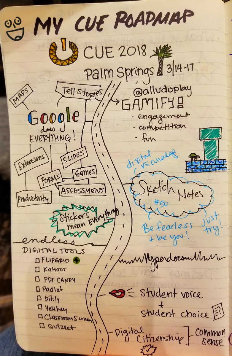 Took a moment to stop, sit outside in the sun, and process all the is #cue18. This is the result. #OU2CUE18 #sketchcue