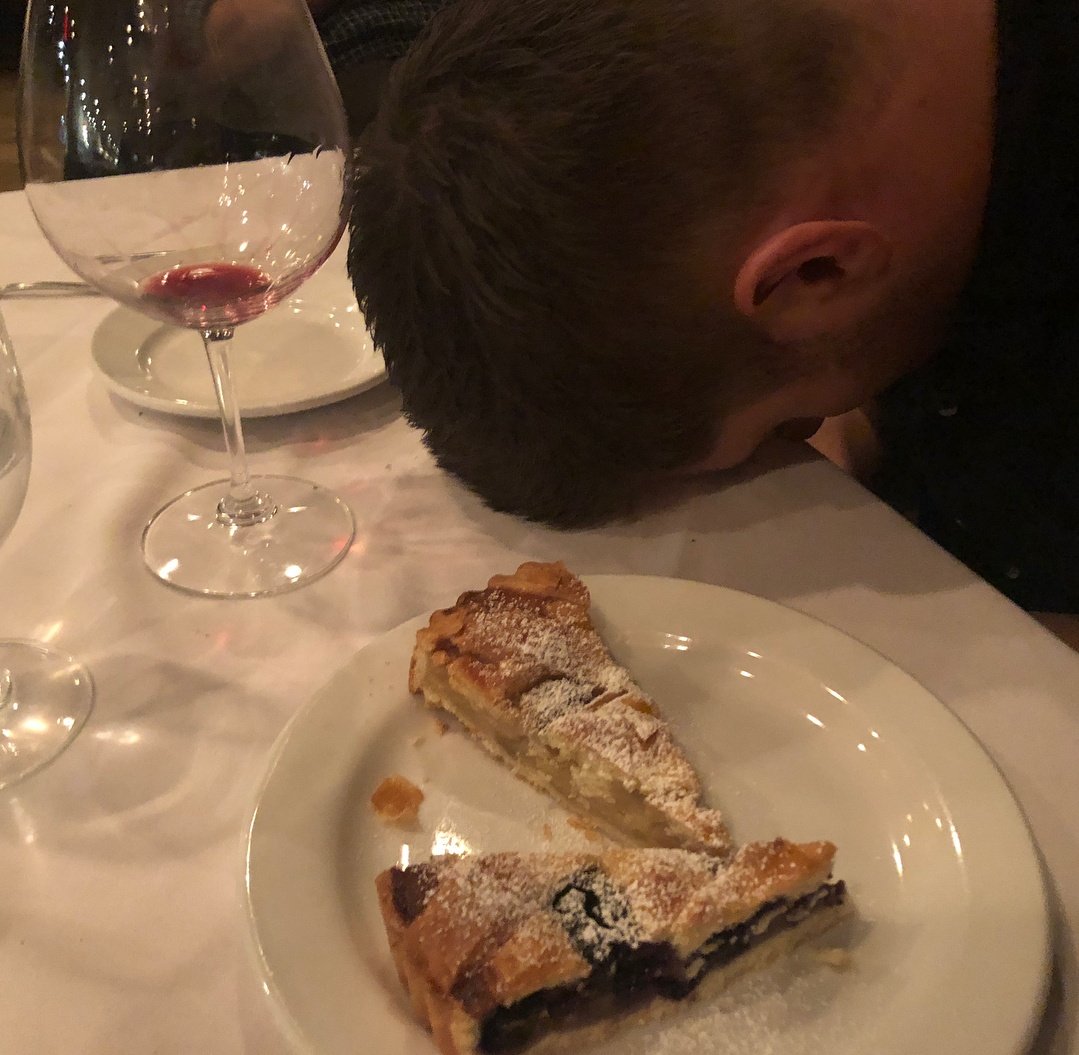 Someone refill the wine.