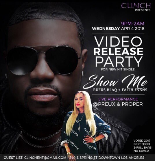RufusBlaq's tweet photo. April 4th! Downtown LA! Don’t miss this! 🔥🔥🔥🔥🔥🔥🔥 #Mojobotz #Killahpride #TeamFizzy #MichelleStokes #PreuxandProper https://t.co/iAnTDthjsj
