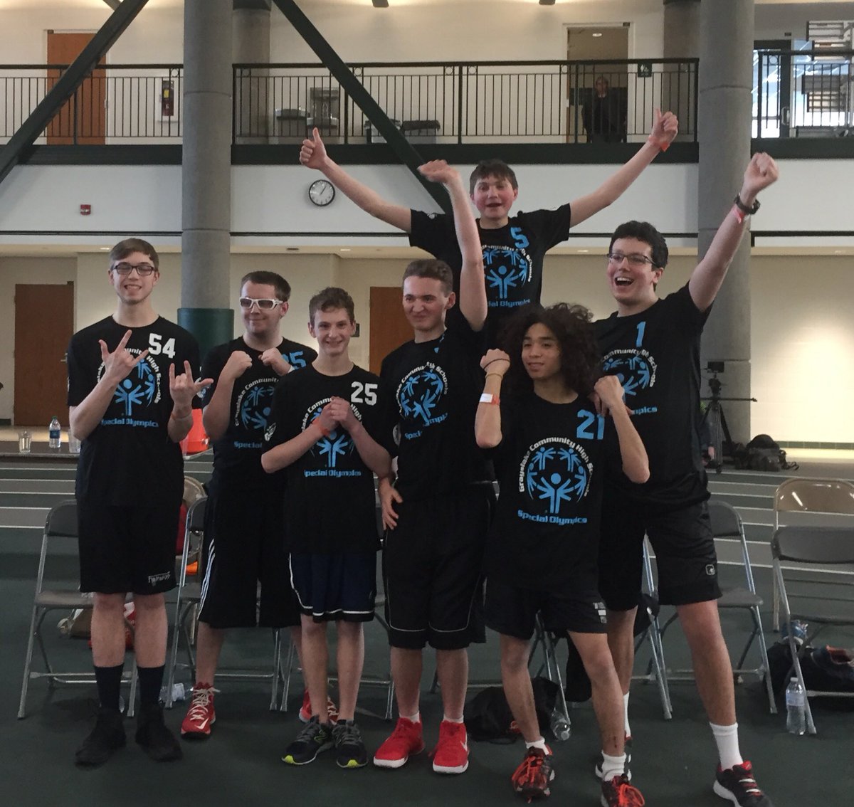 So proud of our <a href="/D127SpOlympics/">D127SpecialOlympics</a> boys for making it to state and playing so hard today!!! #WorkHardPlayHard