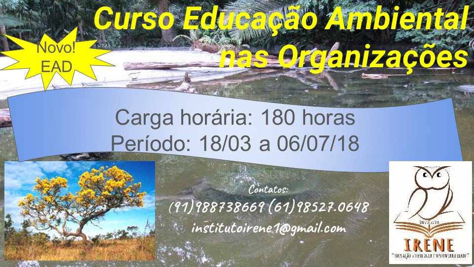 InstitutoIrene's tweet photo. Sua formação não termina na escola ou na faculdade. Indique um amigo e ganhe 50% na sua inscrição em qualquer curso.
Siga nossas redes sociais para maiores informações:
(91)98873.8669 (WhatsApp)
(61)98527.0648 (Celular)
https://t.co/HimBxkanId https://t.co/Llr6q8KFiJ