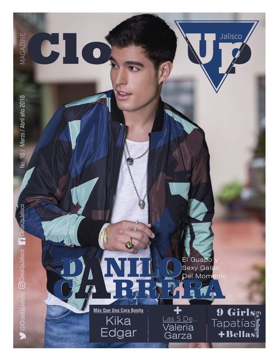 _CloseUpMexico's tweet photo. #Edicion16📍
#EnPortada @DaniloCarrera El Guapo y Sexy Actor del Momento, en #MasQueUnaCaraBonita La Actriz y Cantante @KikaEdgar y en #Las5De La Cantante @CantaValeria
https://t.co/uAnpb81xbm https://t.co/0I14OESlts