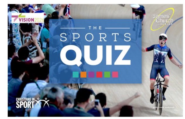 RVSportsMinstry's tweet photo. Sports Quiz Night tomorrow, 7pm, St James Church, Clitheroe, All Welcome 😃👍 https://t.co/GKp9Dekdxf