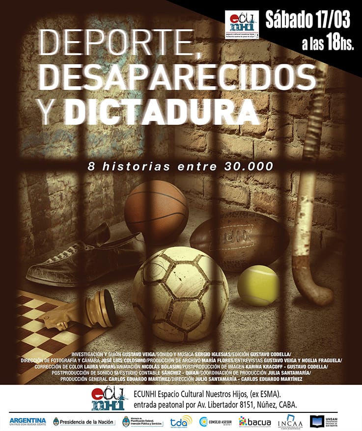Mañana estaré presentando mi miniserie "Deporte, desaparecidos y dictadura" a las 18 en la ex ESMA (<a href="/ECuNHi/">ECuNHi</a>) y el domingo a las 14.30 a 15 en el Espacio del Deporte y los Derechos Humanos <a href="/DeporteDDHH/">Espacio Deporte DDHH</a>. ¡Están todos invitados!