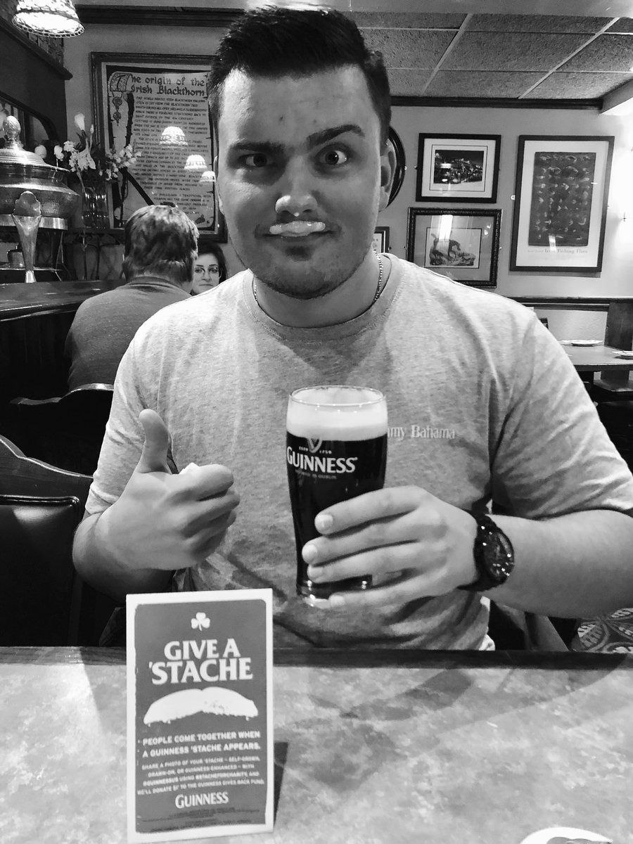 colie5324's tweet photo. @GuinnessUS check out this ‘stache!#StacheForCharity @Skowronek_74 👨🏻🍀 https://t.co/f2AmVbGMQw