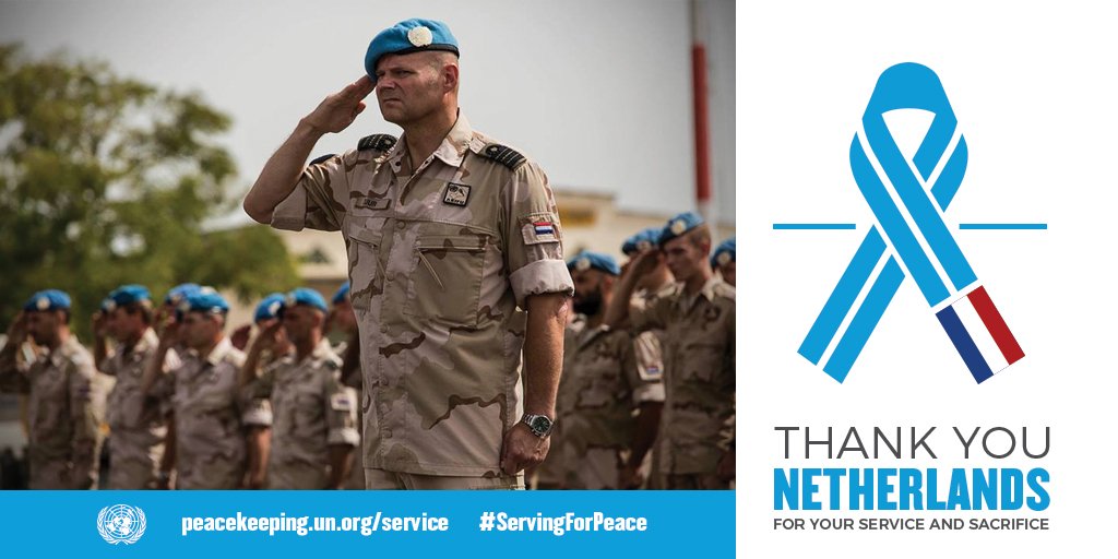 UN's tweet photo. UN peacekeepers come from different countries, cultures &amp; backgrounds --
but share a common purpose to protect the most vulnerable. https://t.co/lZYeCp9I0z #ServingForPeace https://t.co/KdHsgO6JQn