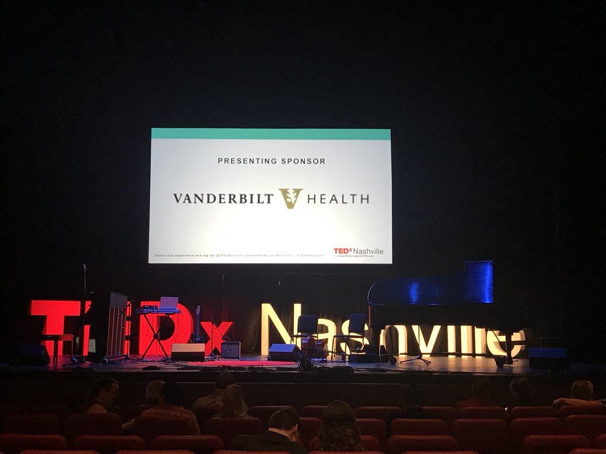 TiffKStreet's tweet photo. Excited for TEDx Nashville to start. Thank you Vanderbilt Health for sponsoring this event and the great tickets. #vanderbilthealth https://t.co/J7lkrb2jdu