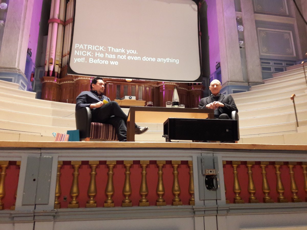 rose_condo_poet's tweet photo. That was a bit bloomin amazing.Front row at the @Hudd_Lit_Fest event with @SirPatStew. Snapped this gem & spent the next 90 minutes hanging off each word.
Such eloquence and charm and disarming honesty. I could have listened all night.
What an inspiration. Congrats to #HLF2018! https://t.co/iNd9lorxAc