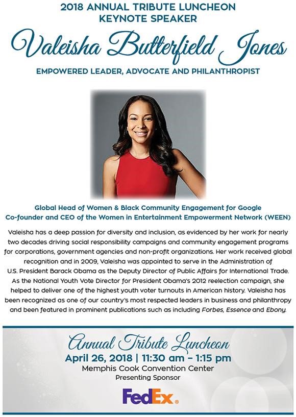 Announcing "Fortune 500 Tech Executive" <a href="/valeisha/">VALEISHA</a> Butterfield Jones as the 2018 Annual Tribute Luncheon Keynote Speaker! Purchase a ticket today! wfgm.org/component/cont…