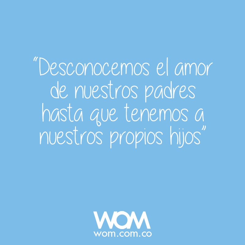 womcomco's tweet photo. ¡Valorar el amor de nuestros padres!
WOM tienda Online - Todo para mamás y bebés https://t.co/ltLvEsehUx