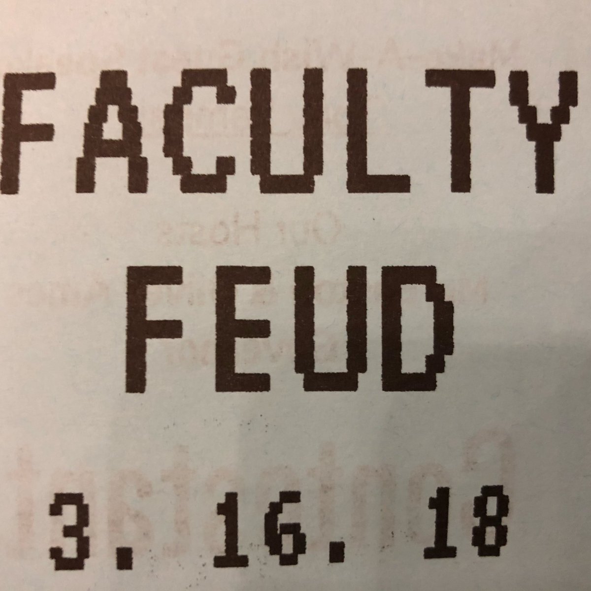 GlatthornMath's tweet photo. It’s time to play.... Faculty Feud!!! Come support the Make A Wish Foundation and watch the math team dominate!! #makeawish #facultyfeud https://t.co/uZE8atymYE