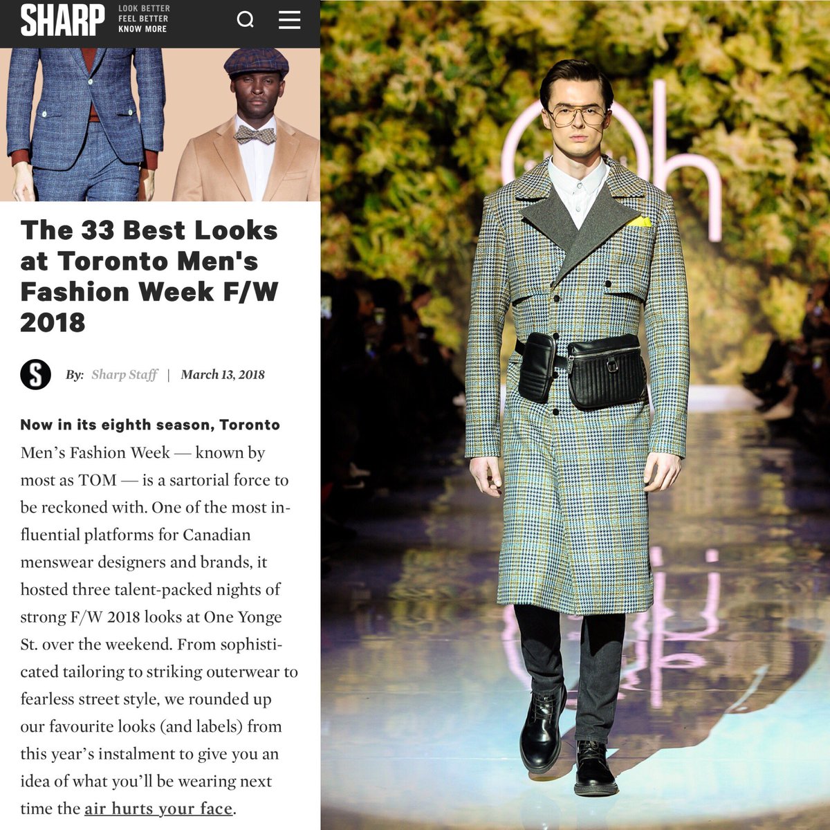 shelli_oh's tweet photo. our #fall2018 houndstooth plaid tweed 'sherlock' coat made it into @sharpmagazine 's top 33 #menswear looks from @TOM_FW !
#mensfashionweek #luxuryfashion #luxurymenswear #tailoredstyle #dapperstyle #gentsfashion #gentlemenstyle #gentsclothing #highendfashion #luxurystyle https://t.co/yw9rZ3vrcW