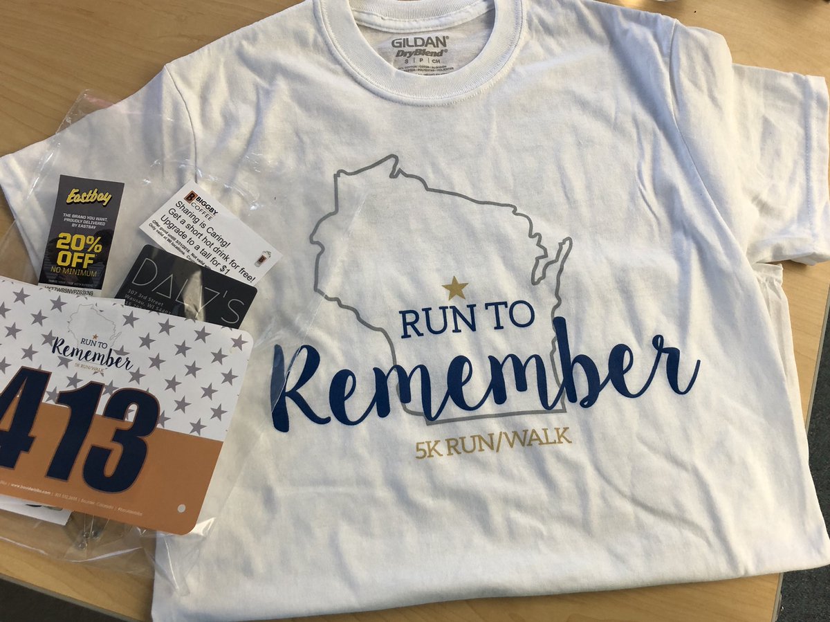 RebeccaRibley's tweet photo. Just picked up my packet for the #RuntoRemember tomorrow! 

I’m looking forward to coming together with hundreds of other community members for this special event. https://t.co/Zniqo6B5oK