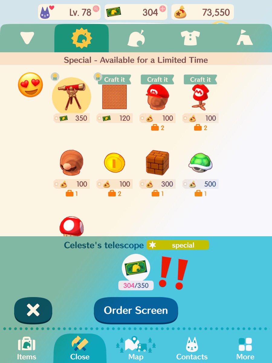 JEG_ACPK's tweet photo. So close but so far away 😩💸
🦉✨🌌

#AnimalCrossingPocketCamp #AnimalCrossing #PocketCamp #Celeste https://t.co/UTSEtng7S5