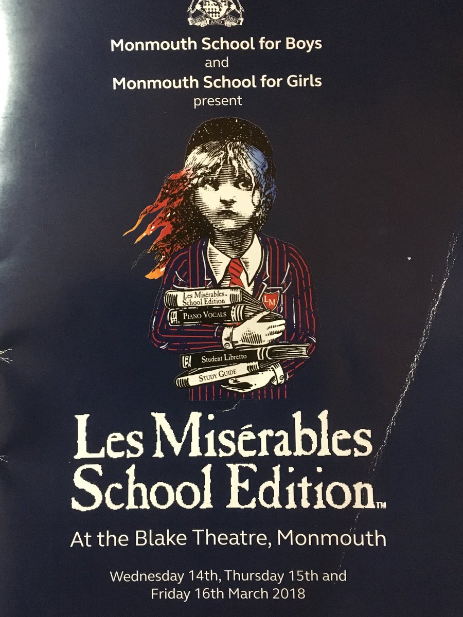 Vive ‘Les Miserables’. A wonderful evening’s entertainment. Stupendous. Thank you to all involved <a href="/Habsmonmouth/">Haberdashers' Monmouth School</a>