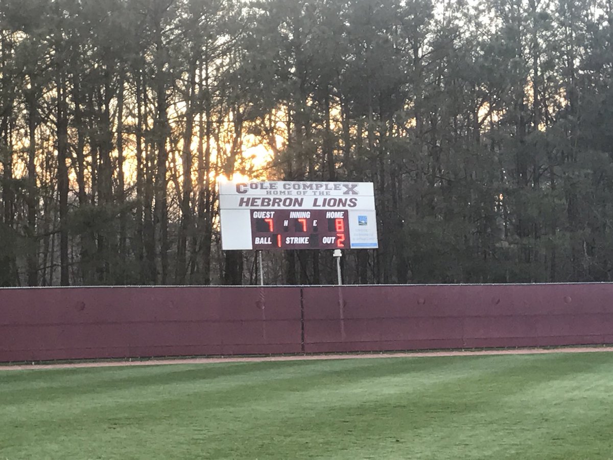 HCALionBaseball's tweet photo. A 5 run bottom of the 7th inning walks it off to beat Prince Avenue! @ljones24 with a rope in the gap to send us home! https://t.co/HLvRZzuw3L