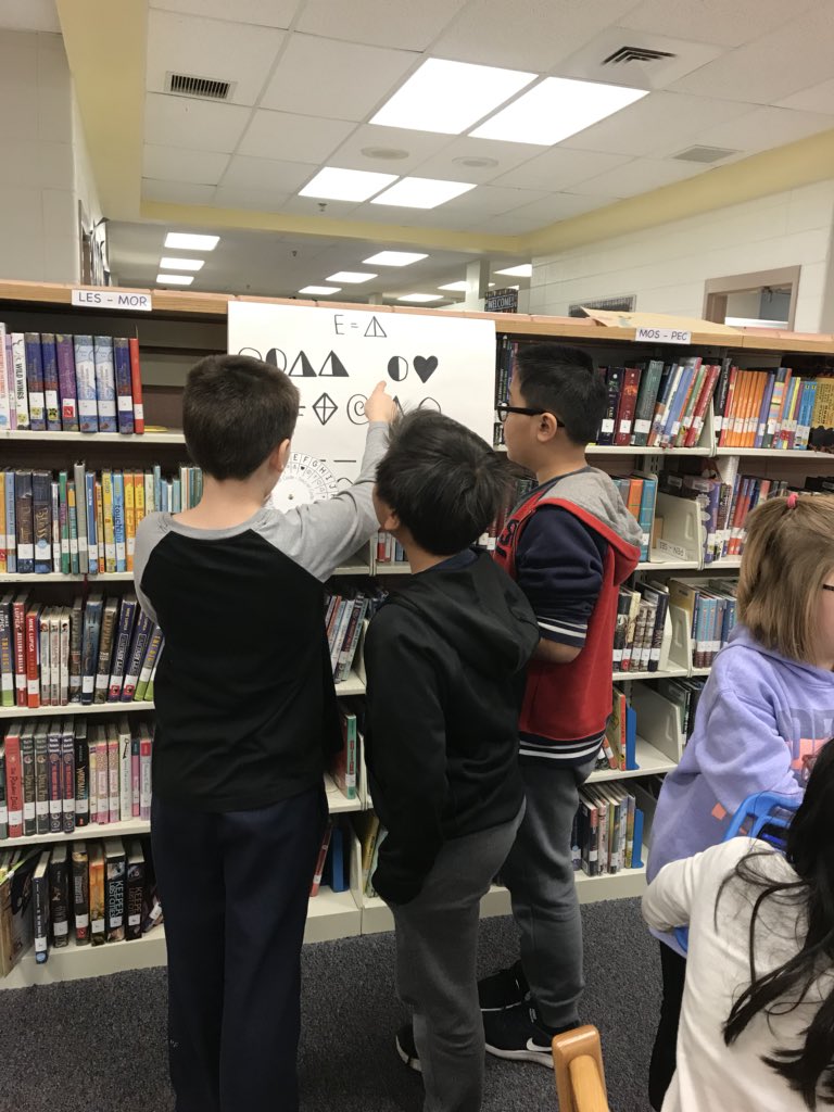 fulton_library's tweet photo. FES students engaged and reviewing library skills using a digital breakout! https://t.co/5GP2VljCit