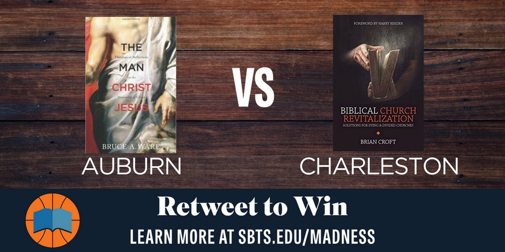 SBTSadmissions's tweet photo. #SBTSMadness next chance to win! 

Auburn - Dr. Bruce Ware vs. Charleston - @BrianCroft. #RT and Follow to Win! https://t.co/otZQfXEJ8o