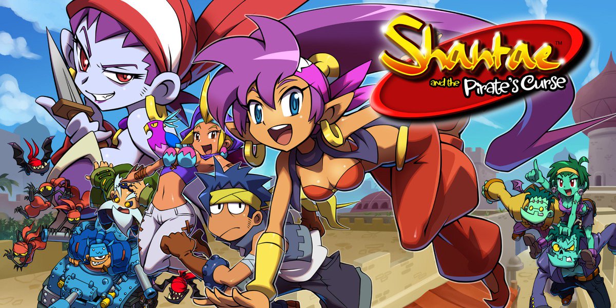 Yuluga's tweet photo. Shantae and the Pirate's Curse sale el día 20 en Nintendo Switch! Menudo SOLD!!! #SatPC  @WayForward https://t.co/nRDS2H1xqu https://t.co/sbD8W3vURe