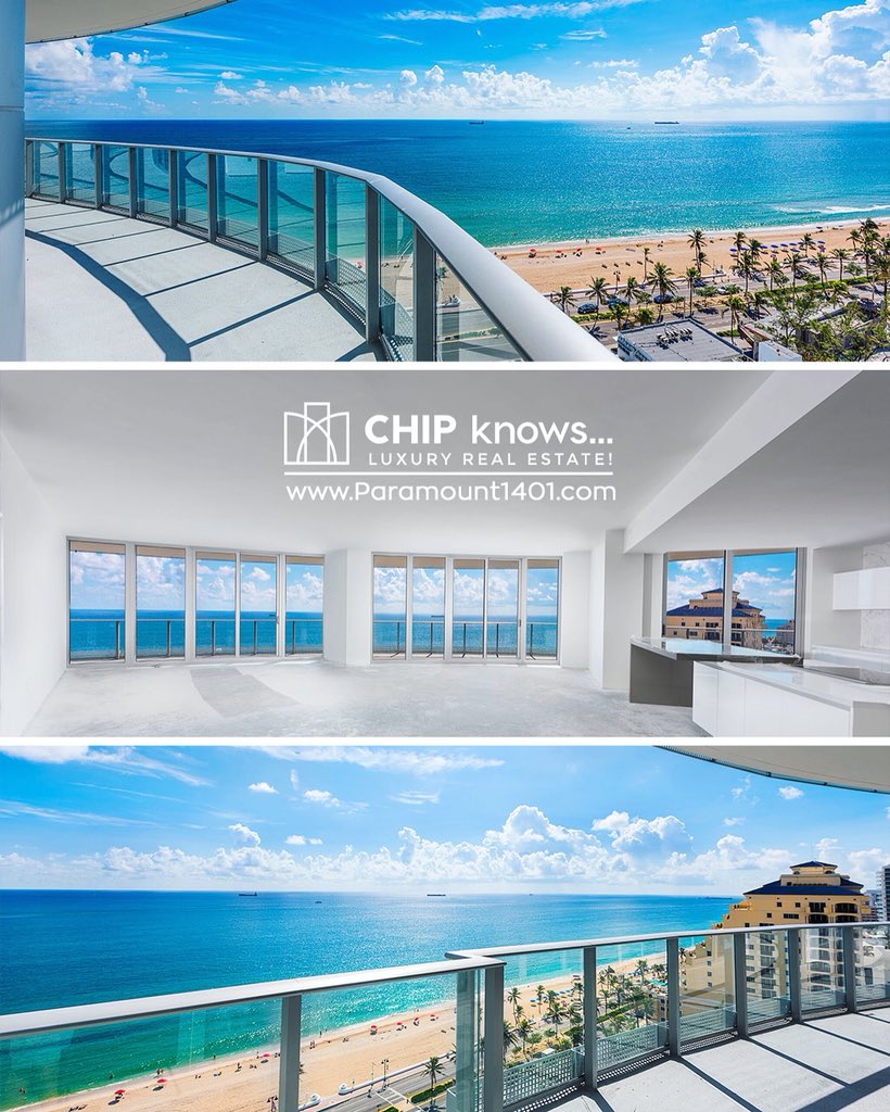 chipknows's tweet photo. π Spectacular Ocean Views at the
π Paramount from this 14th floor
designer ready residence with expansive wrap around terrace capturing the prevailing sea-breeze.
ππΌ701 N Ft Lauderdale Beach Blvd, Unit 1401
Chip Falkanger: π²(561)702-0691
https://t.co/FEsN84jN8f
#ListWithChip https://t.co/aKk5b7k5bH